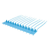 Zip Ties, Tamper-Evident, 7.75 Inch, Blue,1 - 100 COUNT