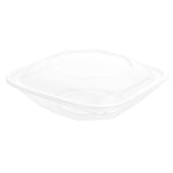 Bowls, Salad, 25 Ounce, Plastic, Clear, Square, 7.50 x 7.50 x 2.75 Inch, with Lid,1 - 100 COUNT