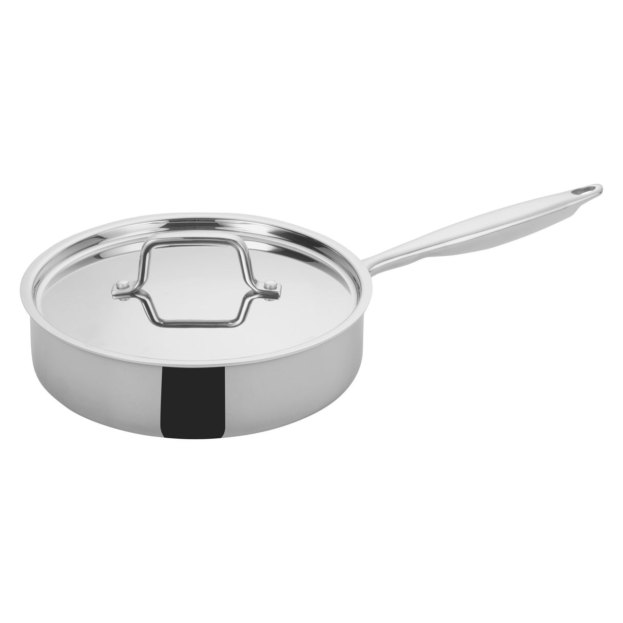 Pan, 3 Quart, Tri-Ply Stainless Steel, with Lid, 3 Quart,1 - 1 EACH