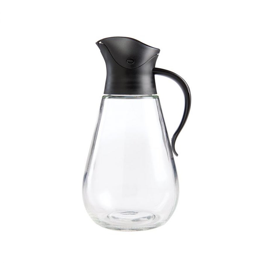Dispensers, Syrup, 18.5 Ounce, Dripless, Black & Clear,6 - 1 EACH