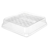 Lids, Square Dome, Plastic, Clear, for 7 Inch 3-Compartment Containers,6 - 50 COUNT