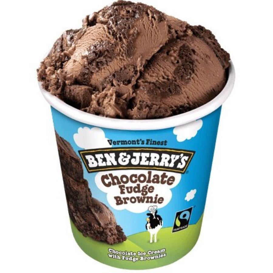 Ice Cream, Hard Serve, Chocolate Fudge Brownie, 1 Ounce,8 - 16 FLUID