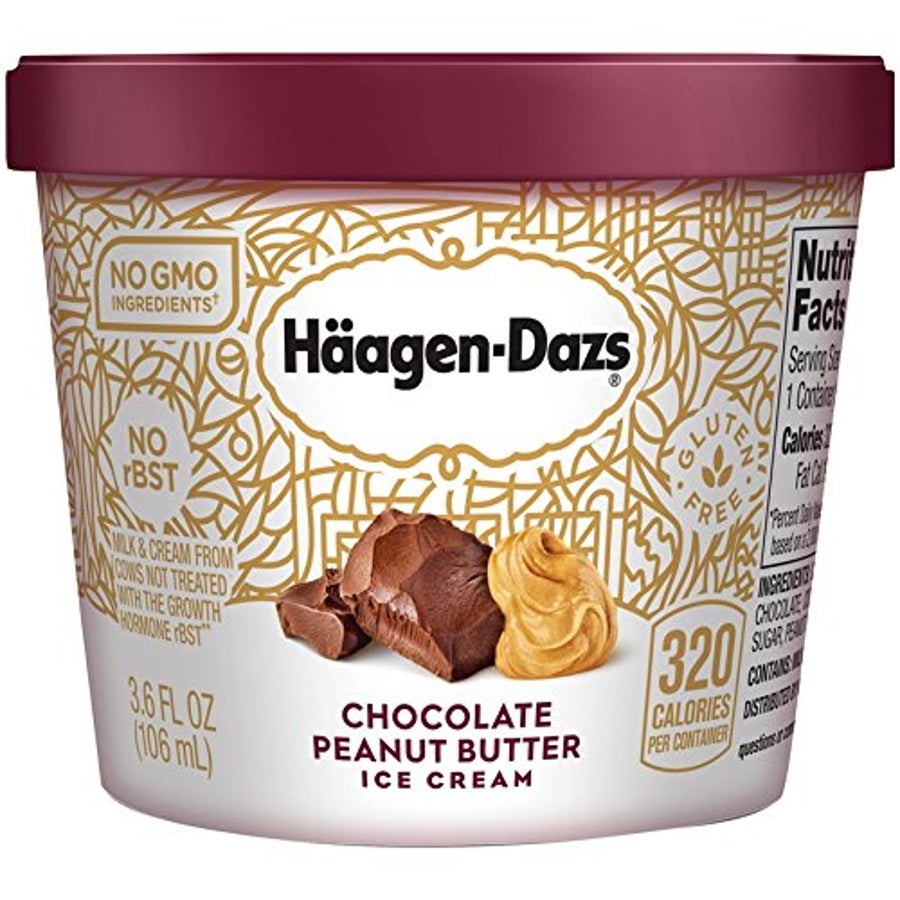Ice Cream, Chocolate Peanut Butter, Frozen,12 - 3.6 FLUID
