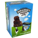 Ice Cream, Hard Serve, Chocolate Fudge Brownie, Cup,12 - 4 OUNCE