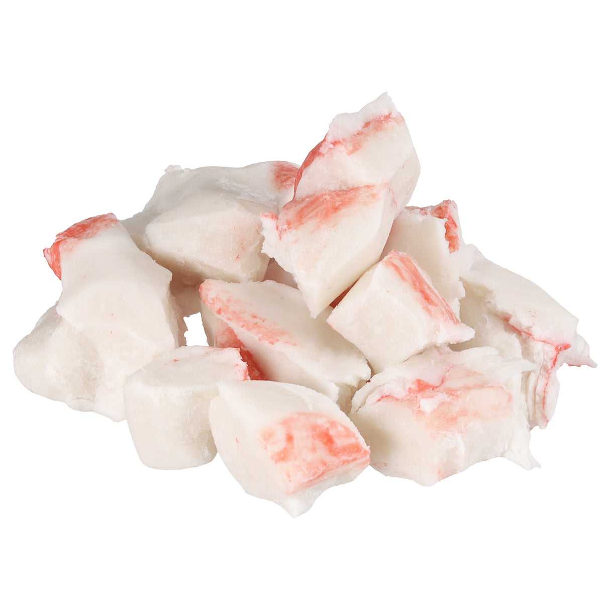 Crab Surimi Meat, Chunks & Flakes Salad, Imitation, Cooked, Frozen,4 - 2.5 POUND