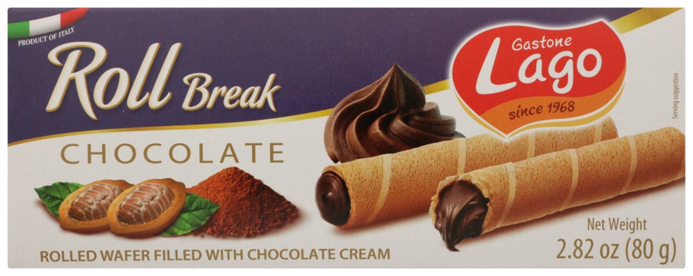 Cookies, Wafer, Chocolate Cream Filled, Shelf-Stable,12 - 2.82 OUNCE