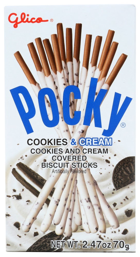 Cookies, Biscuit Stick, Cookies & Cream-Covered, Shelf-Stable,10 - 2.47 OUNCE