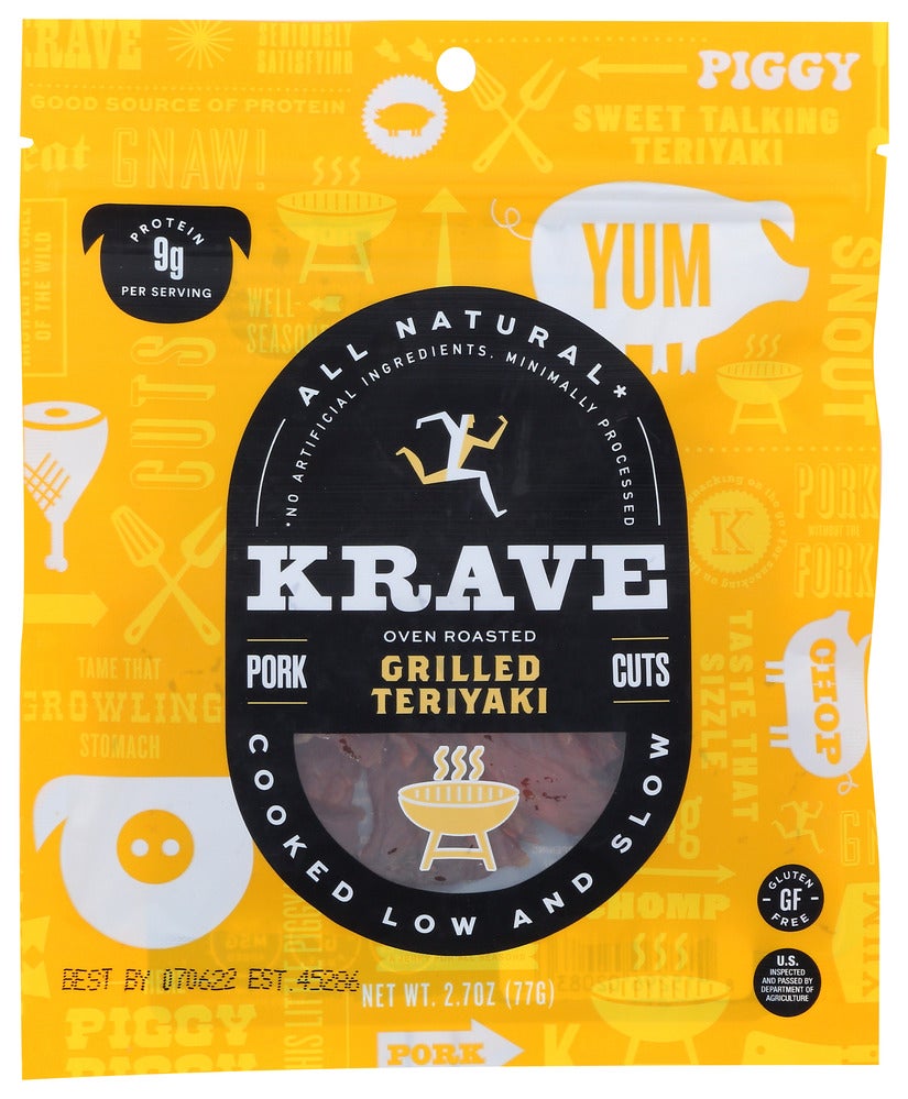 Jerky, Pork, Grilled Sweet Teriyaki,8 - 2.7 OUNCE