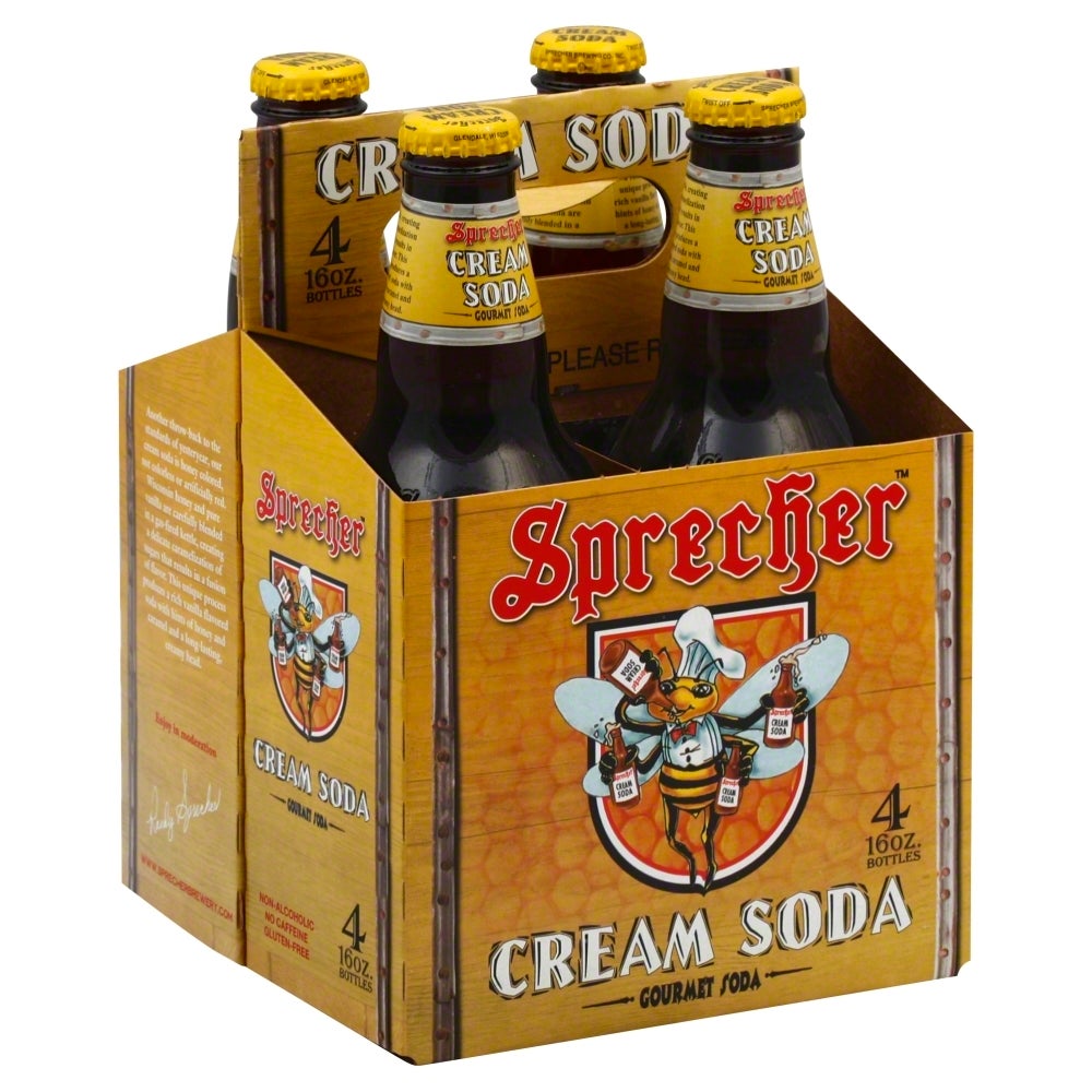 Soft Drink, Cream Soda, Single-Serve, Glass, 16 Fluid Ounce,6 - 4 COUNT