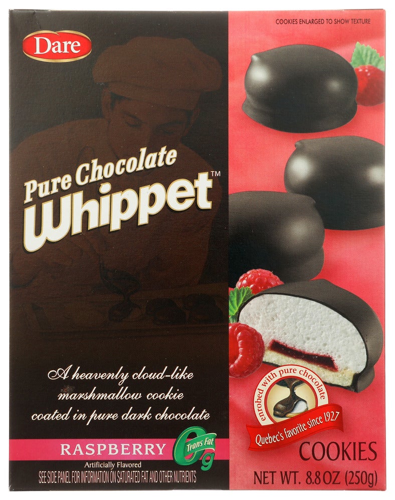Cookies, Marshmallow, Raspberry-Filled, Dark Chocolate-Covered, Shelf-Stable,12 - 8.8 OUNCE