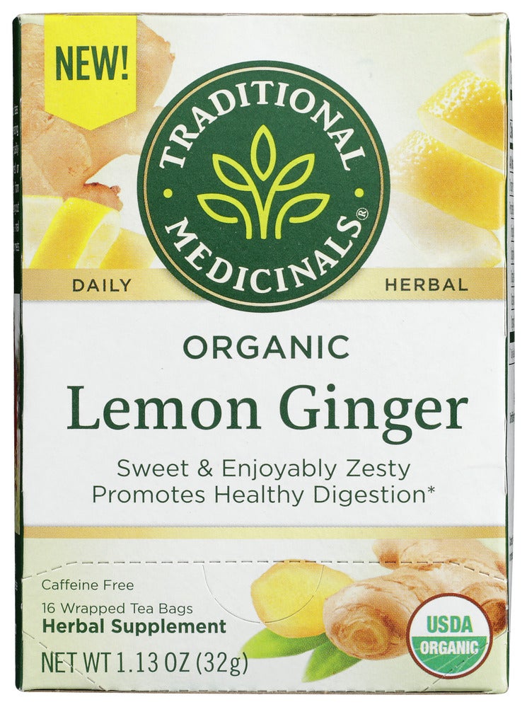 Tea, Lemon Ginger,6 - 16 COUNT