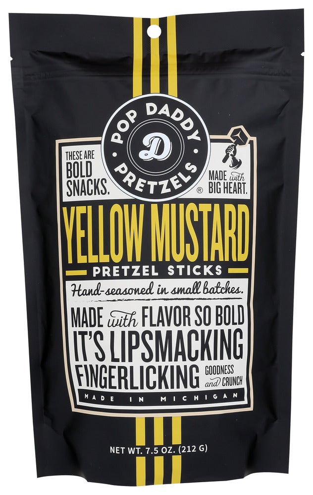 Pretzel Sticks, Yellow Mustard,12 - 7.5 OUNCE