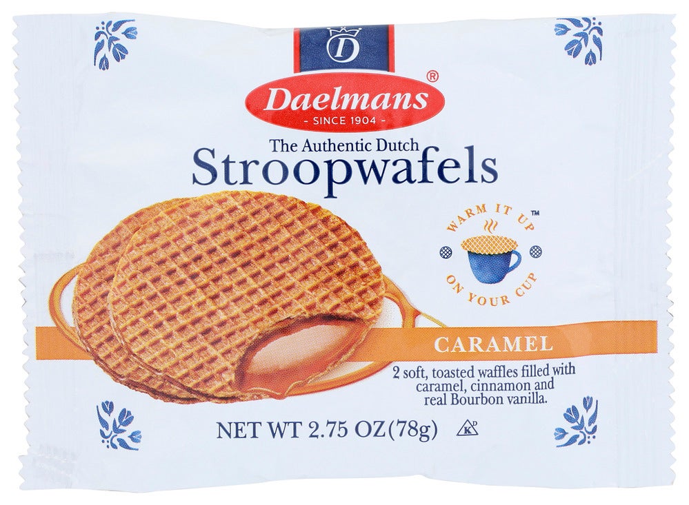 Cookies, Stroopwafel, Caramel, Shelf-Stable,12 - 2.75 OUNCE