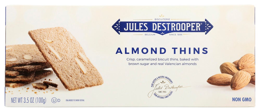 Cookie Thins, Almond, Shelf-Stable,12 - 3.5 OUNCE