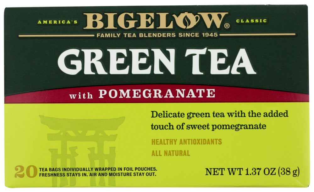 Tea, Green, Pomegranate, Individually Wrapped with String,6 - 20 COUNT