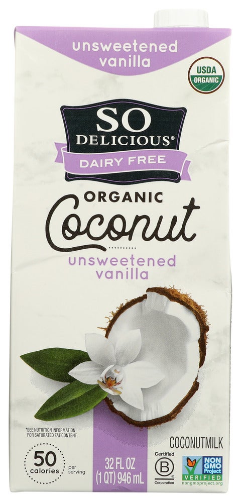 Milk, Coconut, Unsweetened Vanilla, Shelf-Stable,12 - 32 FLUID
