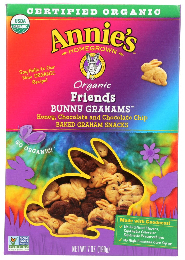 Crackers, Graham, Assorted, Bunny, Honey/Chocolate/Chocolate Chip, Shelf-Stable,12 - 7 OUNCE