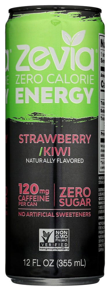 Energy Drinks, Strawberry Kiwi, Sugar-Free, Single-Serve,12 - 12 FLUID