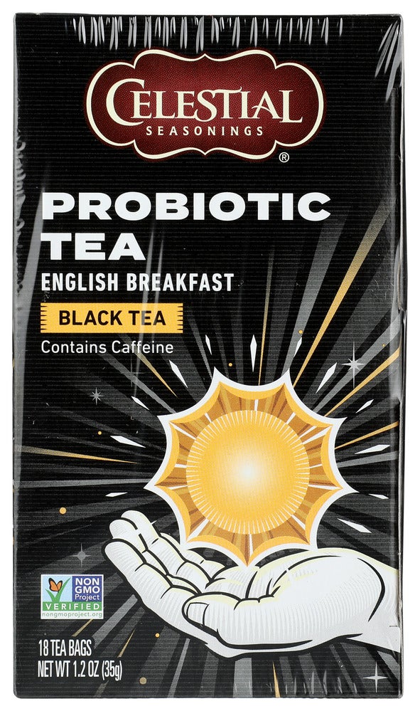 Tea, Black, Probiotic English Breakfast, Individually Wrapped with String,6 - 18 COUNT