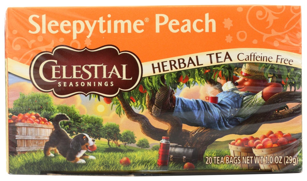 Tea, Herbal, Peach, Individually Wrapped with String,6 - 20 COUNT