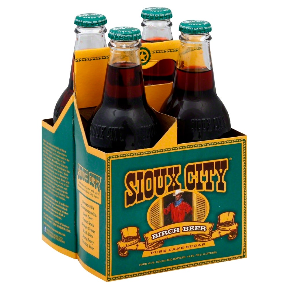 Soft Drink, Birch Beer, Single-Serve, Glass, 12 Fluid Ounce,6 - 4 COUNT