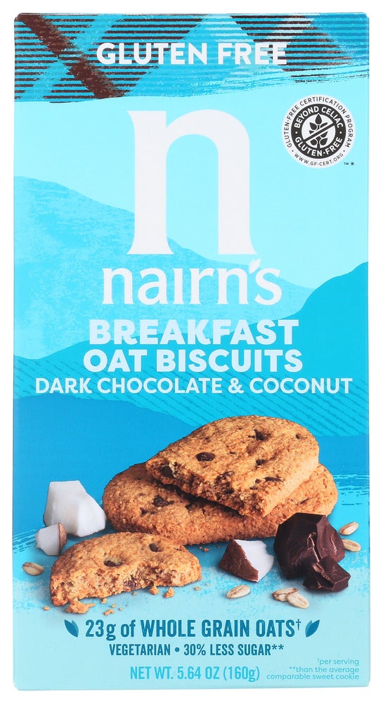 Biscuits, Breakfast Oat, Dark Chocolate & Coconut,6 - 5.64 OUNCE