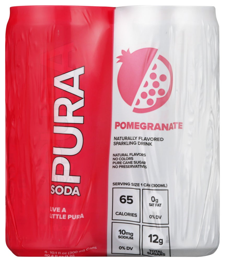 Soft Drinks, Pomegranate, Single-Serve, Can, 10.1 Fluid Ounce,6 - 4 COUNT
