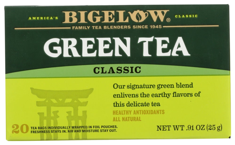 Tea, Green, Individually Wrapped with String,6 - 20 COUNT