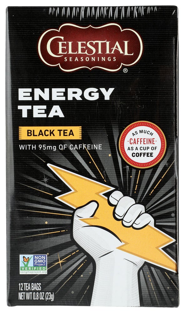 Tea, Black, Energy, Individually Wrapped with String,6 - 12 COUNT
