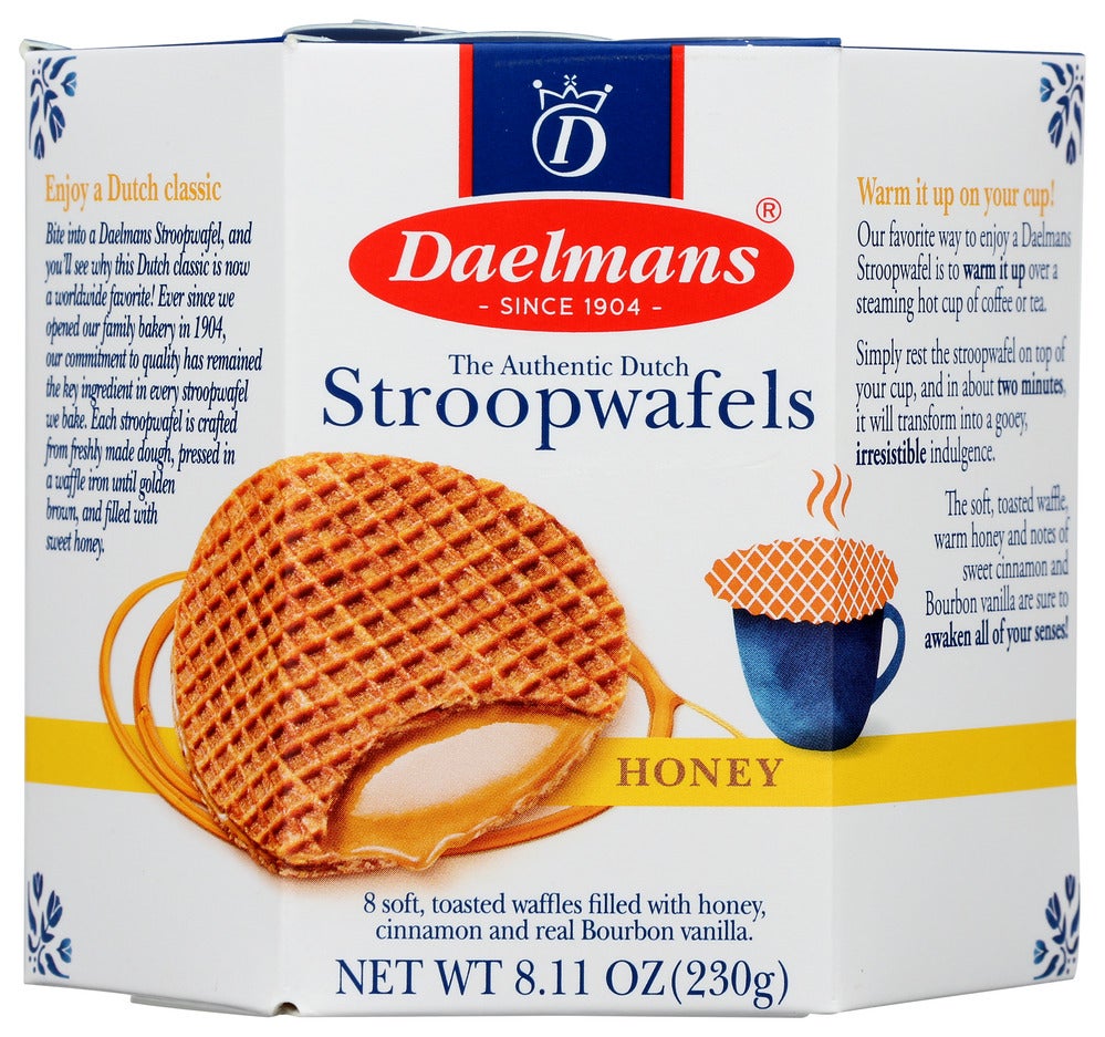 Cookies, Stroopwafel, Honey, Shelf-Stable,9 - 8.11 OUNCE