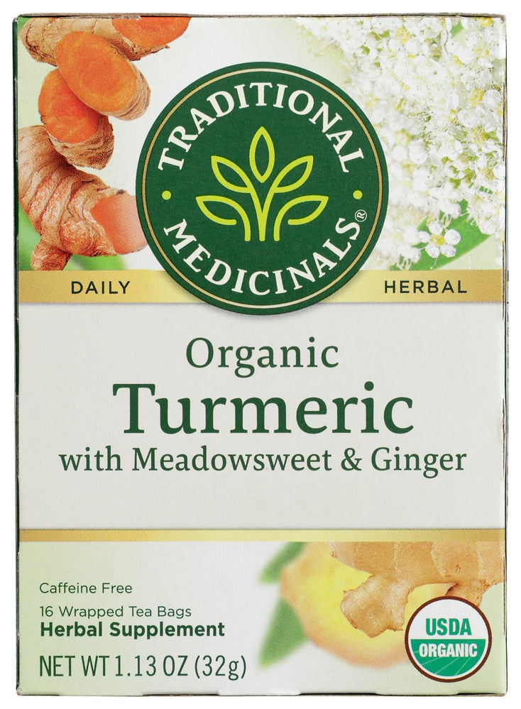 Tea, Turmeric Meadowsweet Ginger,6 - 16 COUNT