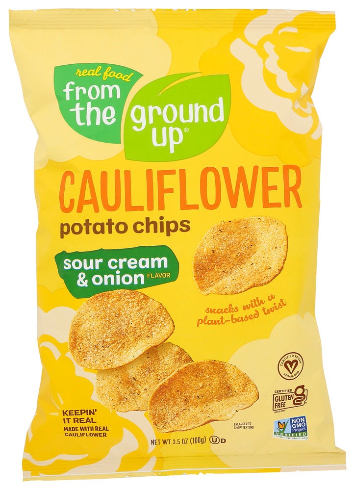 Chips, Cauliflower, Sour Cream,12 - 3.5 OUNCE