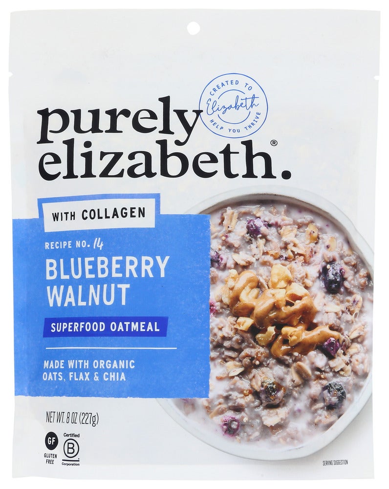 Oatmeal, Superfood, Blueberry & Walnut, contains Collagen,6 - 8 OUNCE
