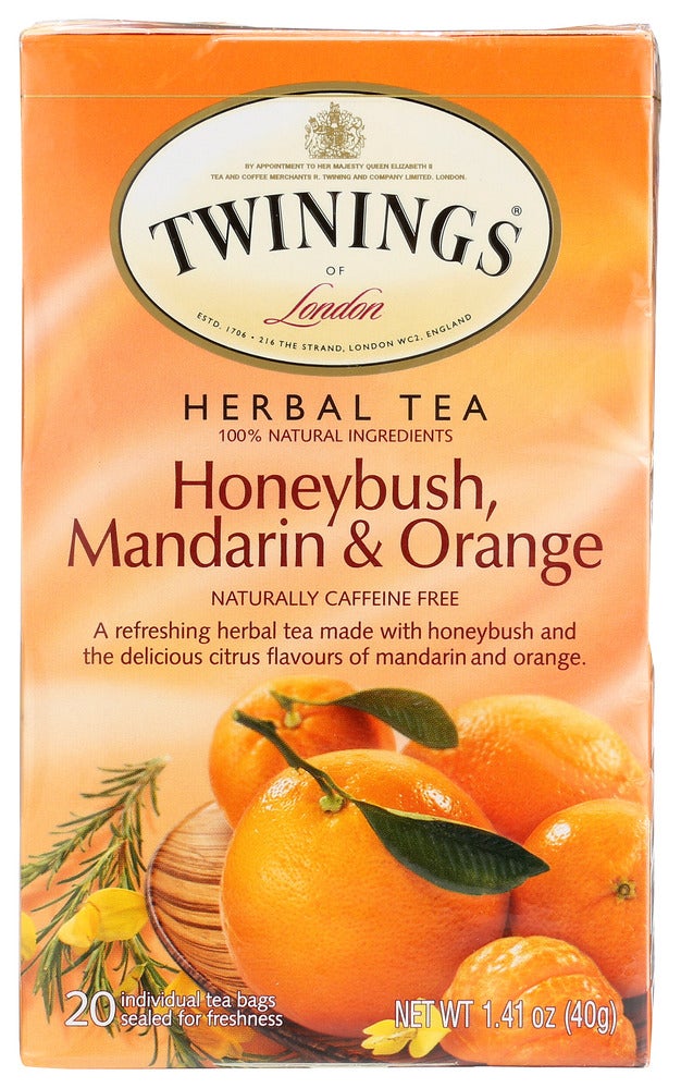 Tea, Herbal, Honeybush/Mandarin/Orange, Individually Wrapped with String,6 - 20 COUNT