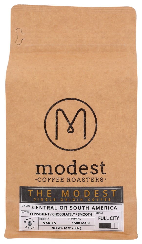 Coffee, Whole Bean, Full City Roast Modest Blend,6 - 12 OUNCE
