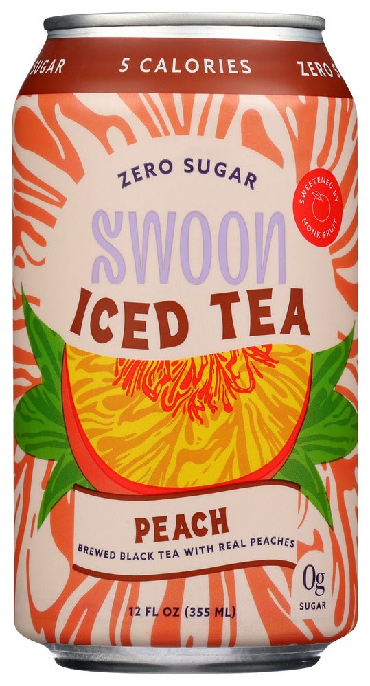 Iced Tea, Zero Sugar, Peach, Single-Serve,12 - 12 FLUID