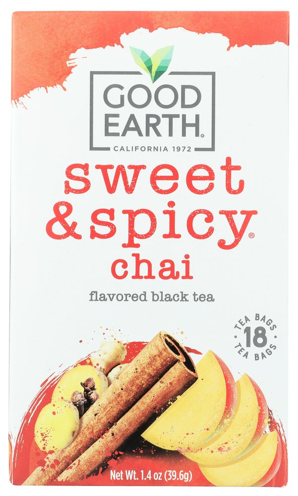 Tea, Black, Sweet & Spicy Chai, Individually Wrapped with String,6 - 18 COUNT