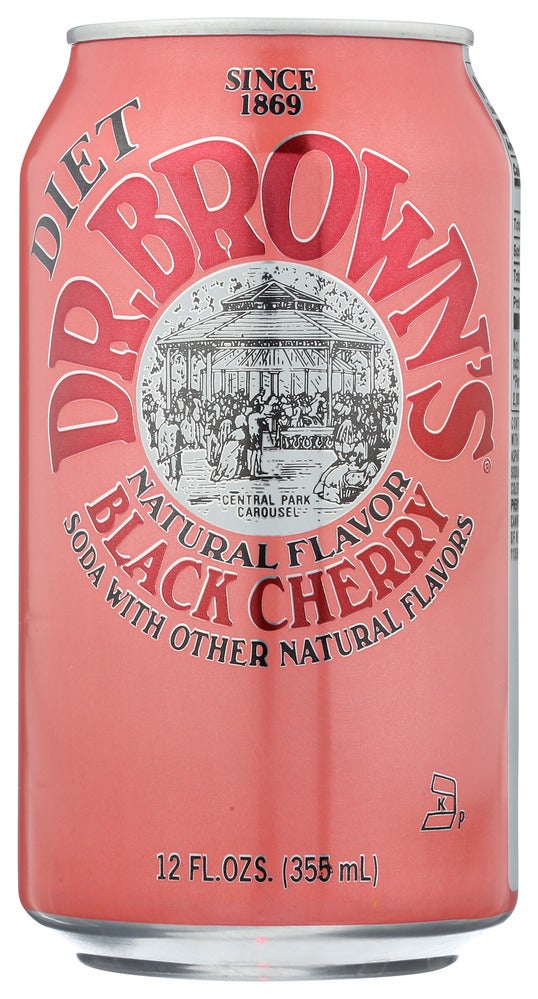 Soft Drinks, Black Cherry, Diet, Single-Serve, Can, 12 Fluid Ounce,4 - 6 COUNT