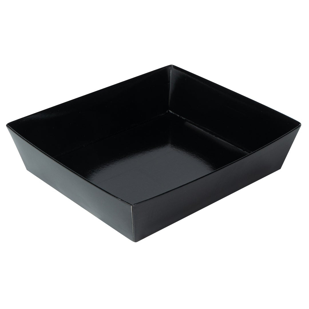 Containers, Tetra Sushi, 5 x 4.5 x 1.5 Inch, Paper, Black, Rectangular,1 - 100 COUNT