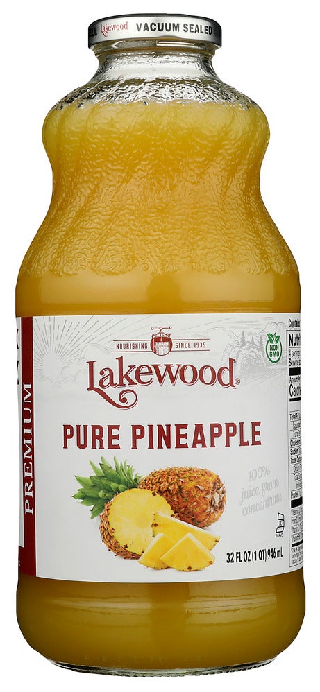 Juice, Pineapple, 100%, Shelf-Stable,6 - 32 FLUID