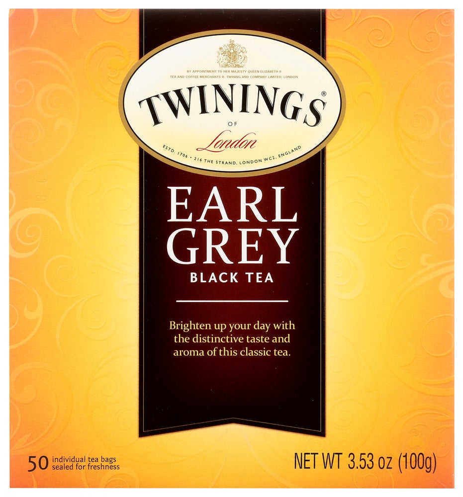 Tea, Black, Earl Grey, Individually Wrapped with String,6 - 50 COUNT