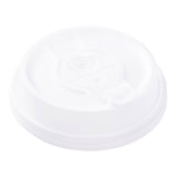 Lids, Straw Hole & Sip-Thru, Plastic, Clear, with Detachable Double Plug, for 8/12/16/20 Ounce Hot Cups,1 - 500 COUNT