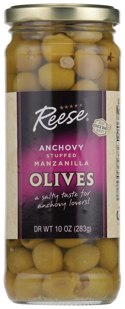 Olives, Manzanilla, Stuffed with Anchovy,12 - 10 OUNCE