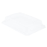 Lids, 6.5 x 4.5 x 1.25 Inch, Plastic, Clear, Rectangular, for Small Sushi Trays,1 - 100 COUNT
