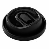 Lids, Plastic, Black, with Detachable Plug, for 8/12/16/20 Ounce Cups,1 - 25 COUNT