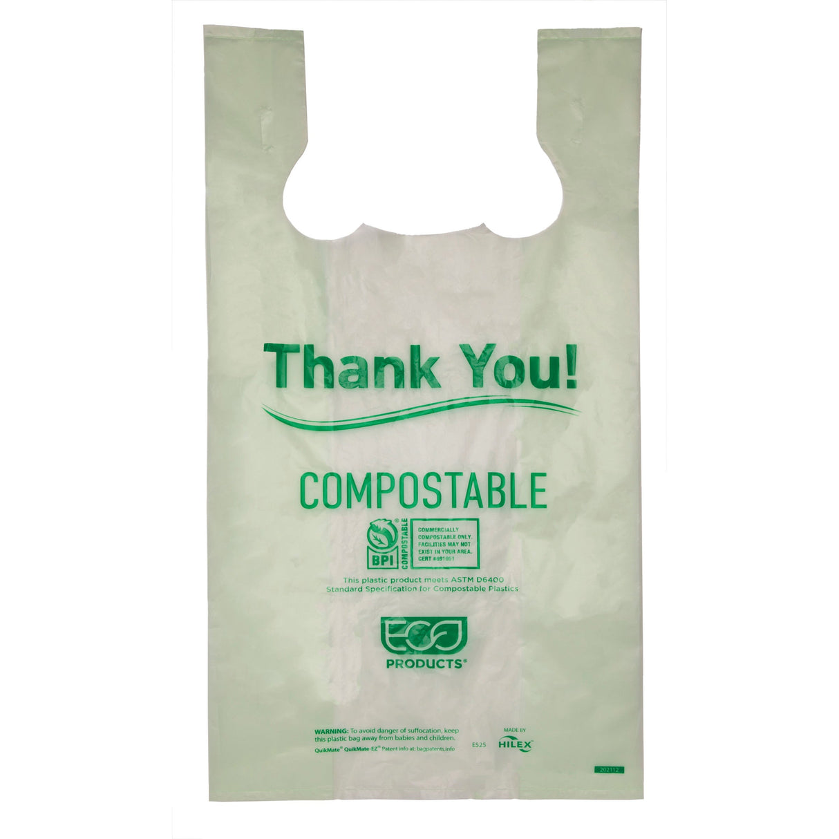 Bags, Shopper, 21 Inch, Plastic, with Handles, Compostable,10 - 50 COUNT