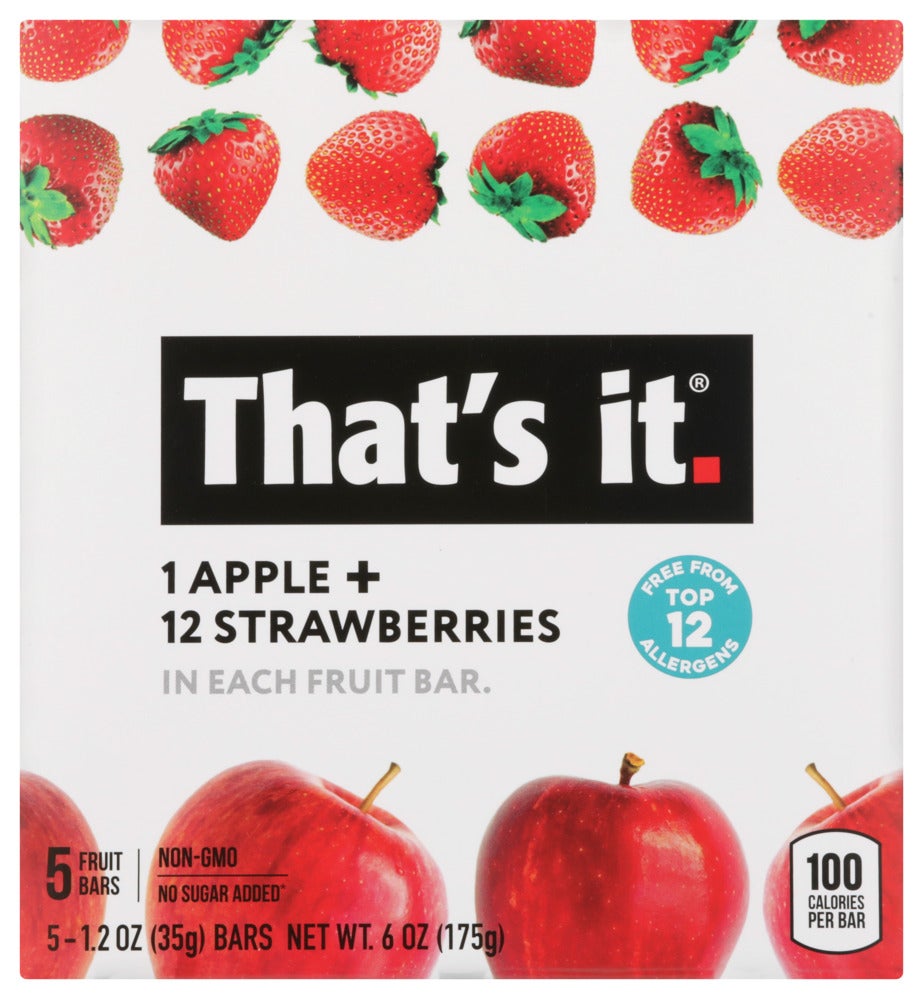 Bars, Apple & Strawberry,6 - 5 COUNT
