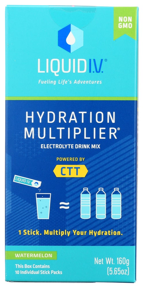 Sports Drink Mix, Watermelon, Powdered, Single-Serve,1 - 10 COUNT
