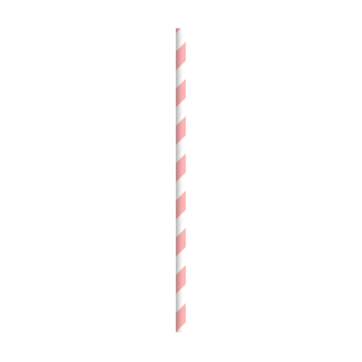 Straws, 7.75 Inch, Paper, Pink Striped, Coated with Bees Wax, 7.75 Linear Inch,6 - 500 COUNT
