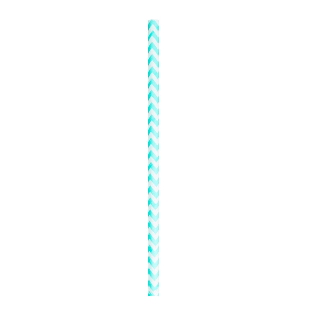 Straws, 7.75 Inch, Blue Turquoise, Unwrapped, 7.75 Linear Inch,6 - 500 COUNT